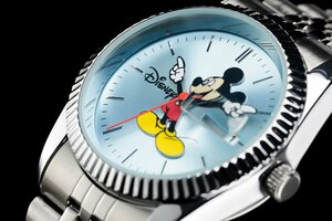 1円～ 1スタ aiko愛用【ほぼ入手不可能】アナザーヘブン×Disney限定MICKEYミッキーマウス別注コラボ時計ティファニーブルーデイトジャスト