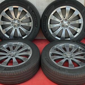 日本製。SUBARUスバル BP5 BL5 レガシィ純正18インチ×7J＋55 PCD100 5穴MICHELIN PRIMACY 4(SPAIN製)225/55R18ラジアル4本。