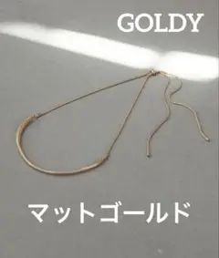 GOLDY / アーチラインバックロングネックレス