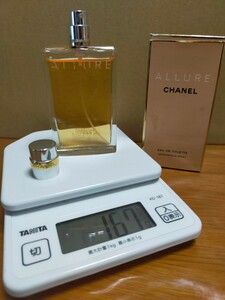 【人気♪】ほぼ満タン 166g(^^ゞ 50ml トワレ「ALLURE：アリュール」 EDT-SP（スプレー）箱汚れ、文字スレ有 _/_/ 交渉OK、匿名OK！ _/_/