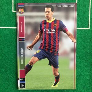 206)Panini Football League FC Barcelona 16 Sergio Busquets セルヒオ ブスケッツ バルセロナ リーガ エスパニョーラ パニーニ