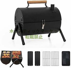 新品推薦★ ドラム缶 BBQコンロ バーベキューコンロ バーベキューグリル BBQグリル キャンプ アウトドア キャンプ用品　小型 蓋付き A353