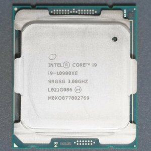 Intel Core i9 Extreme Edition Intel Core i9-10980XE SRGSG LGA2066 Cascade Lake-X 18コア 36スレッド 3GHz