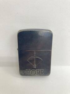 40420 ZIPPO ジッポー HOPE ホープ オイルライター ブラック 着火未確認 火花OK