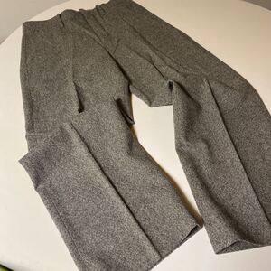 45rpm wool100%ワイドパンツ訳あり パンツ グレー size3 umi908