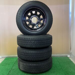 【555】スタッドレス 社外スチールホイールセット 15×7.0J? 139.7-6H 中古品4本