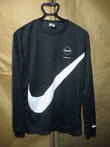 FCRB F.C.R.B.　NIKE 15AW DRI-FIT GAME JERSEY ビッグ　スウォッシュ　トップス　カットソー　S 黒