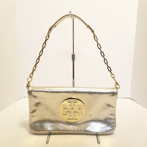 トリーバーチ TORY BURCH ショルダーバッグ - レザー ゴールド チェーンショルダー バッグ