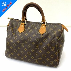 ◆ルイ ヴィトン LOUIS VUITTON◆モノグラム スピーディ30 旧型 M41526 ハンドバッグ ミニボストン ブラウン レザー レディース メンズ