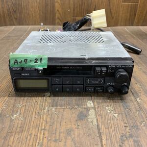 AV7-21 激安 カーステレオ SUBARU 86201AC130 151137106A カセット FM/AM テープデッキ 通電未確認 ジャンク