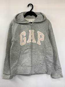 GAP 裏起毛パーカー ジップアップ グレー ガールズ サイズxxl(14-16)