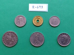 外国コイン　トルコ　(Rー６７３)　５リラ硬貨　２1/2リラ硬貨　他おまとめ　５枚