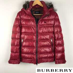 美品 BURBERRY BLACK LABEL ダウンジャケット レッド サイズM 送料無料