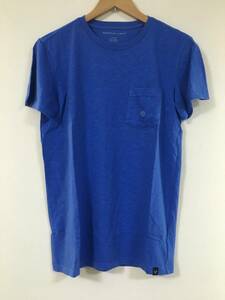 セール! 正規品 本物 新品 アメリカンイーグル 涼しい スラブ Tシャツ AMERICAN EAGLE オシャレ ポケット シルエット綺麗 ブルー 青 XS ( S
