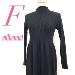 millennial ミレニアル フレアワンピース ニット 上品