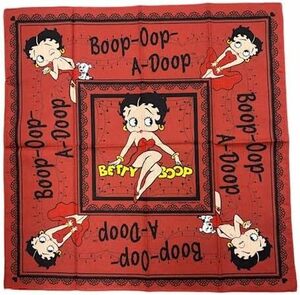 BANDANA BETTY BOOP RED バンダナ ベティー・ブープ レッド