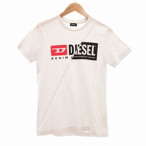 ディーゼル DIESEL T-DIEGO-DIVISION MAGLIETTA プリントTシャツ 半袖 M 白 ホワイト /UO メンズ