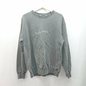 ◇ XLARGE エクストララージ SMOOTH PAINTER ロゴ バックプリント コットン100％ 長袖 スウェット サイズM グレー メンズ E