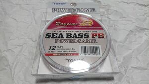 東レ シーバスPE パワーゲーム デイタイム X8 0.6号 12lb 150m 新品 SEABASS PE POWER GAME Daytime 8本撚り 