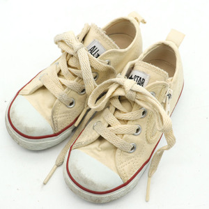 コンバース スニーカー ALLSTAR 3CK551 キャンバス ローカット 靴 シューズ 女の子 キッズ 男の子用 15cmサイズ アイボリー CONVERSE