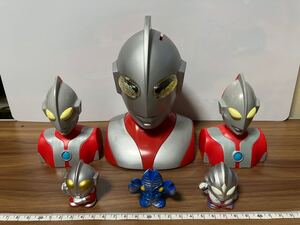 円谷プロ　ウルトラマン　フラッシュアイ貯金箱等6個セット　中古品 