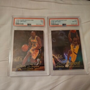 超激レア 96-97 FlairShowcase Kobe Bryant コービー SSP RC Row1 2 2枚セット ＃31 Lakers NBA レジェンド HOF スーパースター PSA7 8 