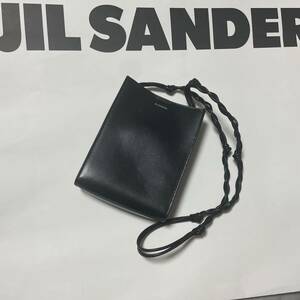 jil sander ジルサンダー 初期 tangle タングル 黒　レザー ショルダーバッグ 