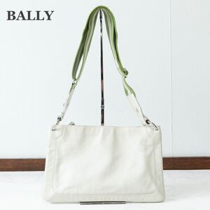 【BALLY】バリー　ショルダーバッグ　TRUSSA グリーン　レザー　