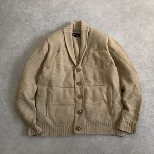 定価5万●THREE DOTS●Safari掲載●カシミヤ混 ウール ニット ダウン ジャケット●スリードッツ