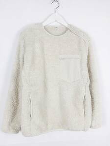 ユニクロ UNIQLO ファーリーフリースプルオーバー 341-429186 アウター S オフホワイト メンズ 中古 /FV