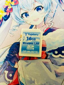 Wi-Fi機能付SDカード　16GB　ユピテル　OP-WLSD16　機種切替え可能 霧島レイ Lei04 Lei05 Lei06 スーパーキャット 