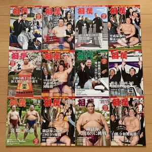 【送料無料】雑誌　相撲　ベースボールマガジン社　2019年　12冊セット