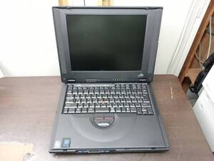 【YNT0505】希少★IBM ThinkPad i1400 (2611-435) Intel Pentium 不明MHz/RAM不明/HD欠品/12.1/800x600/CD-ROM/未チェック品★JUNK