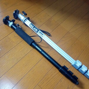 一脚 SLIK ライティポッド6004　HANSA MONOPOD-4 カメラ　三脚　ビデオ自撮り　雲台