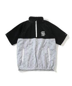 定価52800円 MARK&LONA Special Blend Hybrid Pull Over スカル 総柄 ハーフジップ アノラック ジャケット MLM-3A-AC03 マーク＆ロナ