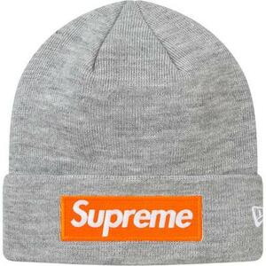 Supreme 17FW New Era Box Logo Beanie Heather Grey シュプリーム ニューエラ ボックスロゴ ビーニー グレー