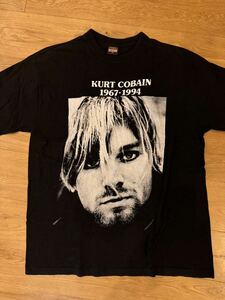 90年代バンドTシャツ XL カートコバーン　ロックTシャツ　黒　ニルバーナ