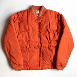 【希少/90s】STUSSY OUTDOOR【ダウン ジャケット】 M オレンジ 90年代 オールド ステューシー アウトドア OLD 古着 u2412179