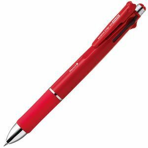 【新品】(まとめ) ゼブラ 多機能ペン クリップ-オンマルチ 1000S （軸色 赤） B4SA3-R 1本 〔×10セット〕