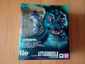 1円〜 未開封 S.H.MonsterArts リトルゴジラ ＆ 結晶体 モンスターアーツ ゴジラ 対 スペースゴジラ モンアツ 輸送箱あり