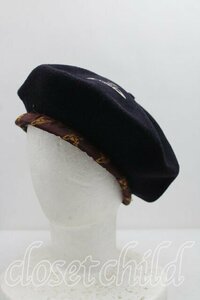 【Vintageオークション】Vivienne Westwood / リリックベレー帽（PAGAN KISS） H-24-07-20-026-gd-IN-ZH