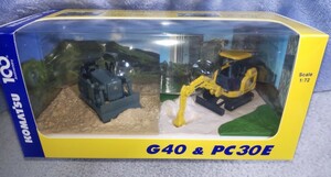 ●小松製作所のオリジナル ミニチュア(非売品)「G40J＆「PC30E-5」