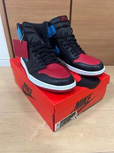 NikeWMNSAirJordan1RetroHiNCtoChi/ナイキウィメンズエアジョーダン1レトロハイノースカロライナトゥシカゴUS15.5/32.5cmメンズUS14/32cm