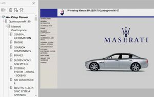 マセラティ クアトロポルテ M139 ワークショップマニュアル Ver2 整備書 マセラッティ maserati quattroporte　修理書