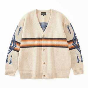 ペンドルトン Vネック カーディガン(メンズ) L(007) アイボリー #19807241-028 PENDLETON 新品 未使用