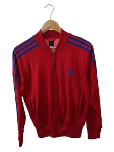 adidas◆ジャージ/S/ナイロン/RED/無地/542229