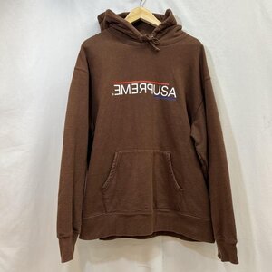 シュプリーム 21AW USA Hooded Sweatshirt ロゴ スウェット パーカー パーカー パーカー L 茶 / ブラウン