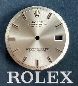 希少夜光無 純正 シルバー 文字盤 ロレックス デイトジャスト 1600 1601 1603 銀色 ROLEX DATEJUST dial silver gold メンズ 1570 men