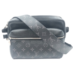 ルイ・ヴィトン LOUIS VUITTON アウトドア・メッセンジゃーPM M30233 ブラック タイガラマ ショルダーバッグ メンズ 中古