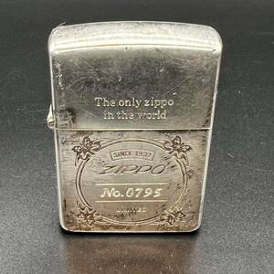 火花確認済 ジッポー ZIPPO オイルライター 喫煙具 ジッポ 筆記体 b3-56